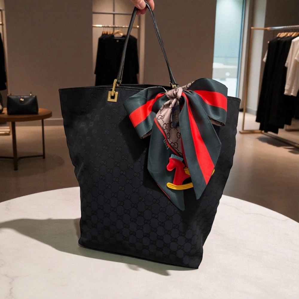 Authentic Gucci Black Tote Bag